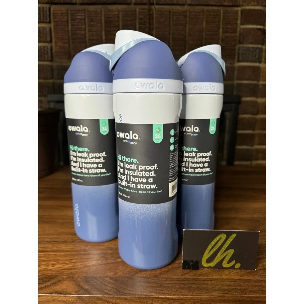 Owala Limited Edition Color Drop Riptide 24oz Freesip Water Bottle - Picture 3 of 8